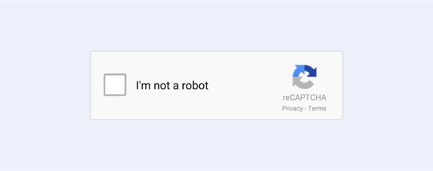 Recaptcha not best sale a robot